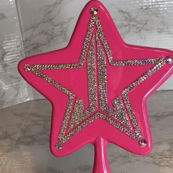 Jeffree star pink bling star makeup customized mirror cute y2k glam